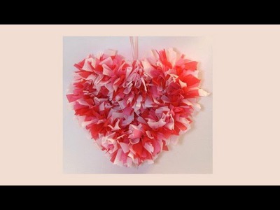 How To Make A Heart Shaped Wreath for Valentine's Day.Bedroom Decoration