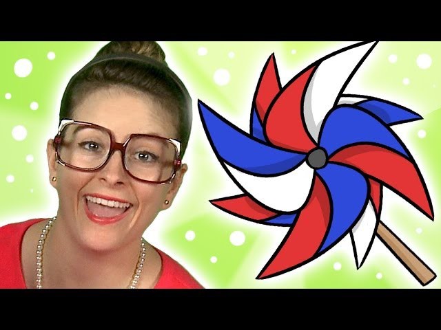 How to Make a Pinwheel - Arts and Crafts w. Crafty Carol (Cool School)