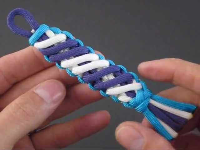 How to Make a Slant-Wrapped Endless Falls (Key Fob) by TIAT