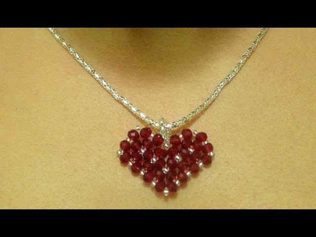 How to make a small heart pendant . DIY Valentine's day project