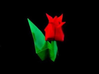 How to make an Origami Tulip