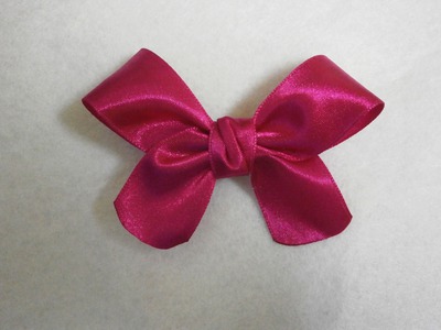 How to make easy hair bow, DIY, Tutorial, ribbon hairbow