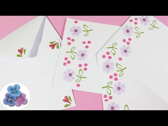 How to Make Envelopes and Papers DIY Scrapbooking Tutorial Papercraft Mathie