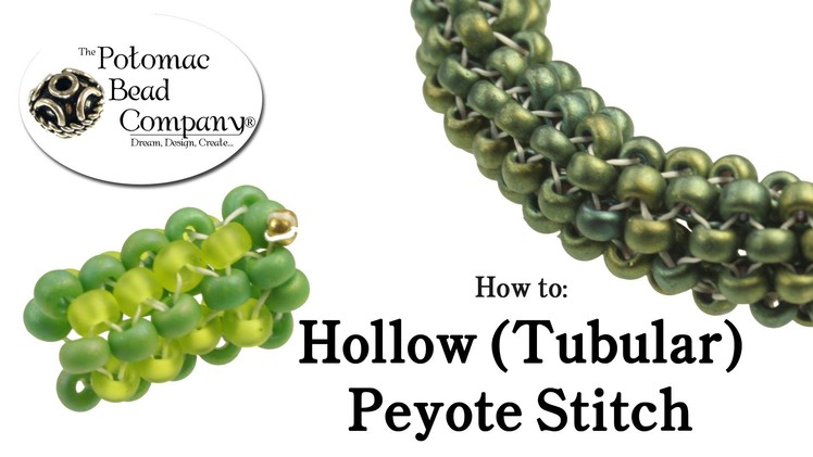 How to Make Hollow or Tubular Peyote Stitch (Seed Beading 318)