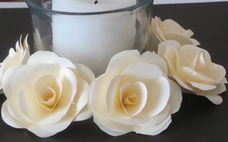 How to Make Paper Roses  Crafts With Paper Tutorial