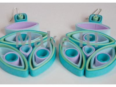 How to Make Quilled - Third Eye Quilled Earrings Tutorial - Modern Quilling #1