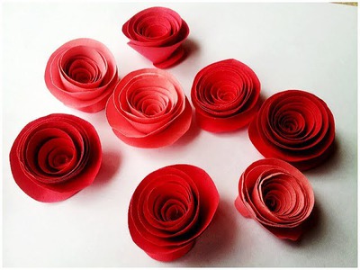 How to make Rolled Paper Roses Quick & Easy Tutorial