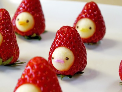 How to make " Strawberry Men" Moso-Style いちごマン 作り方