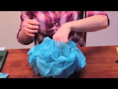 How to Make Tissue Paper Ball Decorations : Arts & Crafts