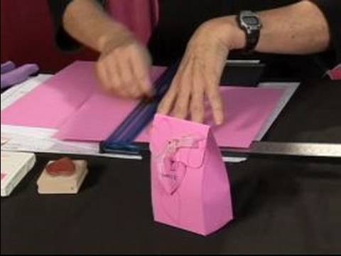 How to Make Valentine's Day Crafts : Scoring Paper for a Scored Valentine's Day Box