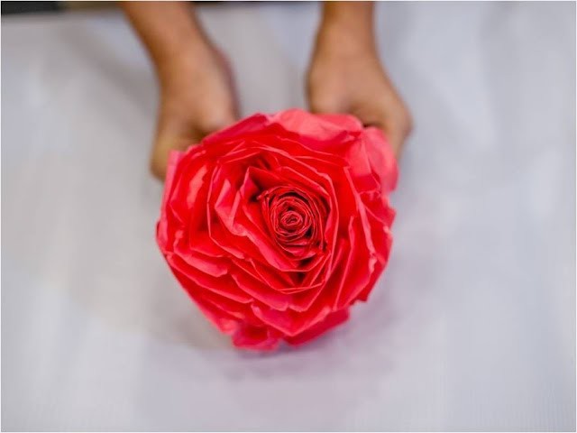 How to make WE LOVE SG FLOWERS? (Large size used plastic bag)