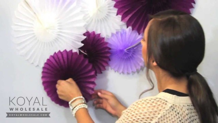 How To: Paper Pinwheels Backdrop for Weddings and Dessert Tables