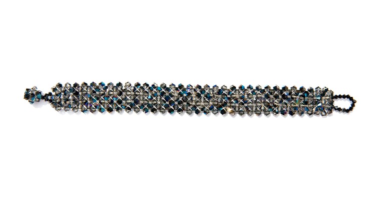 Kleshna Jewellery london - Crystal Stripe Right Angle Weave Bracelet Tutorial Kit