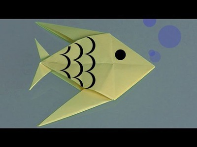 Learn origami, make a paper Fish