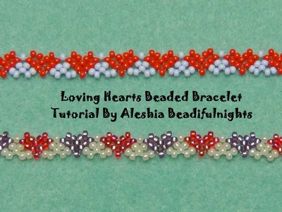 Loving Hearts Beaded Bracelet Tutorial