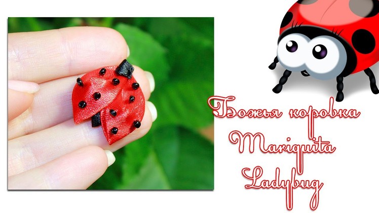Мастер класс "Божья коровка Канзаши". Ladybug Kanzashi. Mariquita Kanzashi