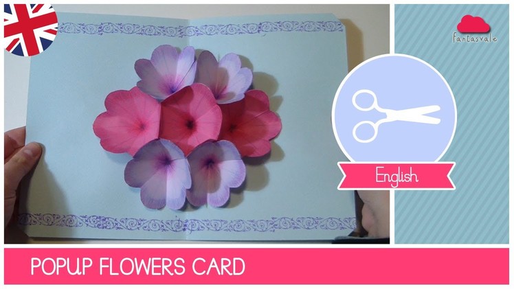 Mother's Day Greeting Card with POP UP FLOWERS - DIY Ideas by Fantasvale