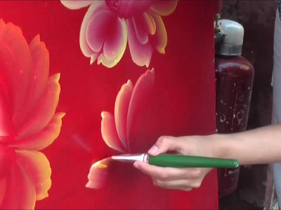 One Stroke Painting. Tagil roses. Tatyana Kudryavtseva