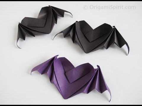 Origami Heart With Bat Wings