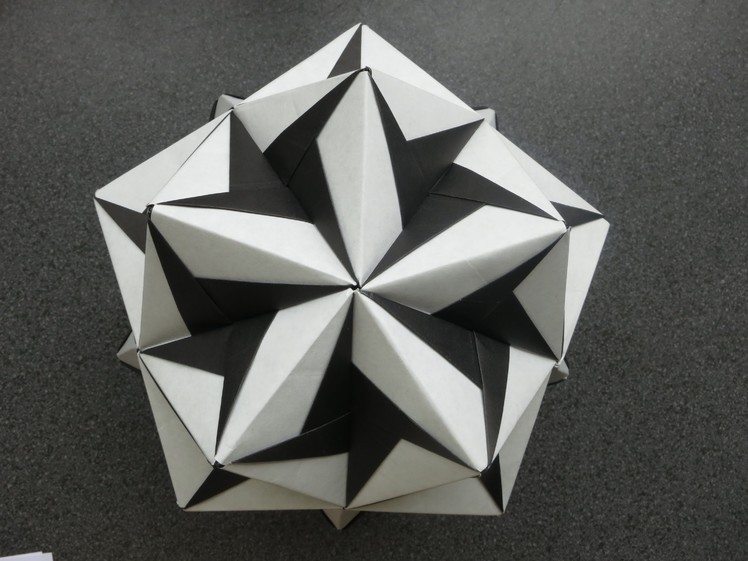Origami - modular - kusudama - ciclone (Tadashi Mori) - tutorial - dutchpapergirl
