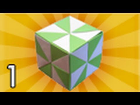 Origami Pinwheel Cube (Folding Instructions) - Part 1
