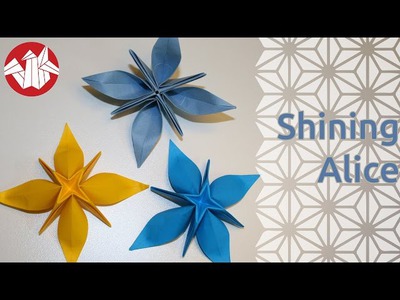 Origami - Shining Alice (étoile à huit branches)