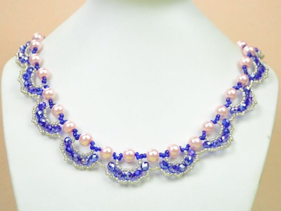 PandaHall Jewelry Making Tutorial Video---How to Make an Ornate Pearl and Crystal Necklace