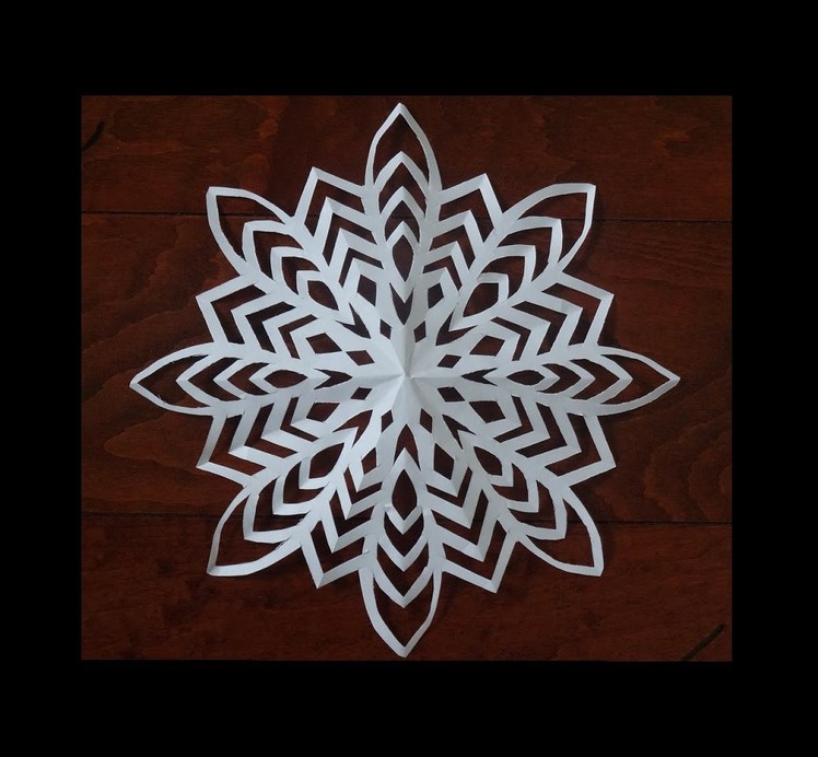 Paper snow flake challenge - Lets see who can do it - Detailed tutorial