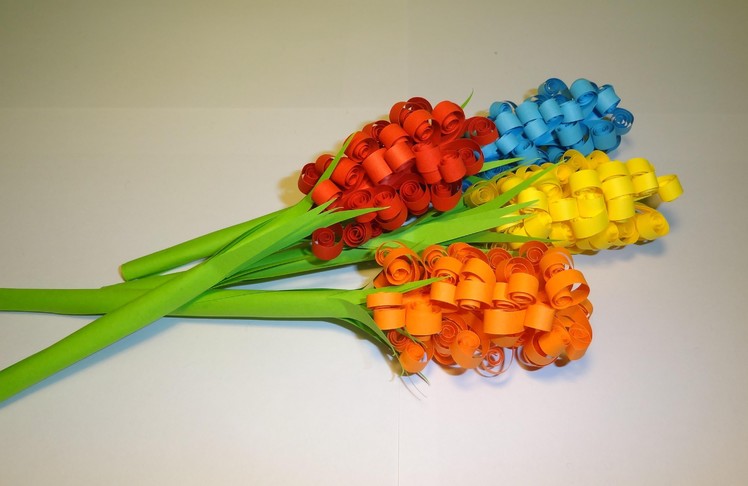 Quilling - kolorowe kwiaty z papieru