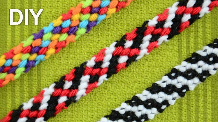 Rag Rug Friendship Bracelet. DIY Tutorial