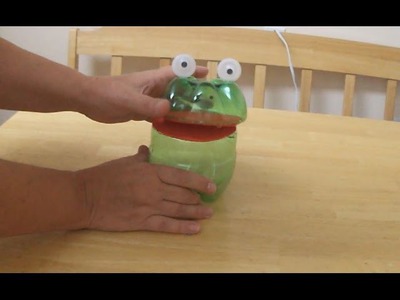 Recycled Project Ideas for Kids: Funny Frog From Plastic Bottle