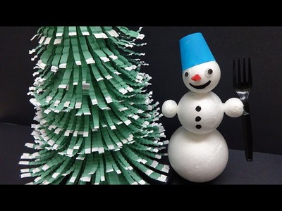 Recycling Crafts for Kids: Christmas Tree out of Plastic Bottles