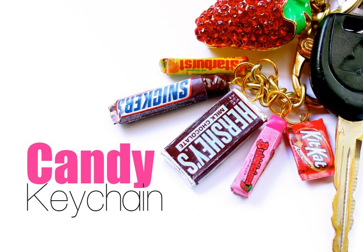 Scented Candy Bar Key Chain Charms - Polymer Clay Food Jewelry Tutorial