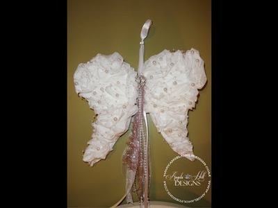 Shabby Chic Coffee Filter Angel Wing Tutorial