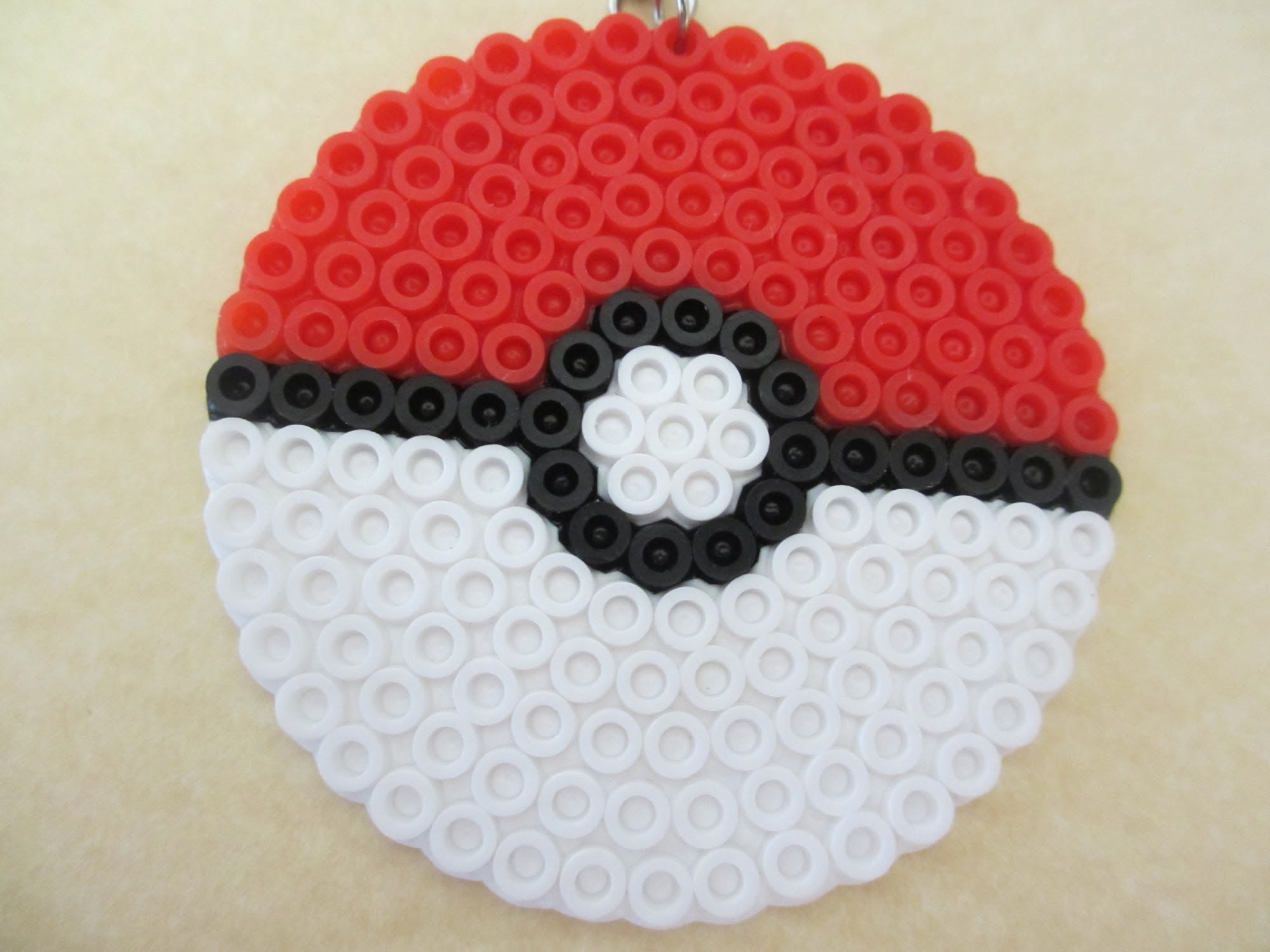 Simplistic Perler Bead Pokeball tutorial