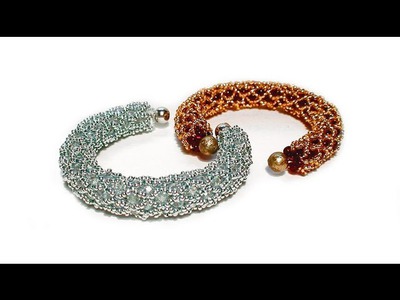 Tutorial: beads style №2 for pandora bracelet. Жгут из бисера для пандоры