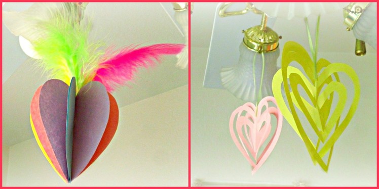 *Valentine's Day Crafts*: 3D Heart Ornaments!