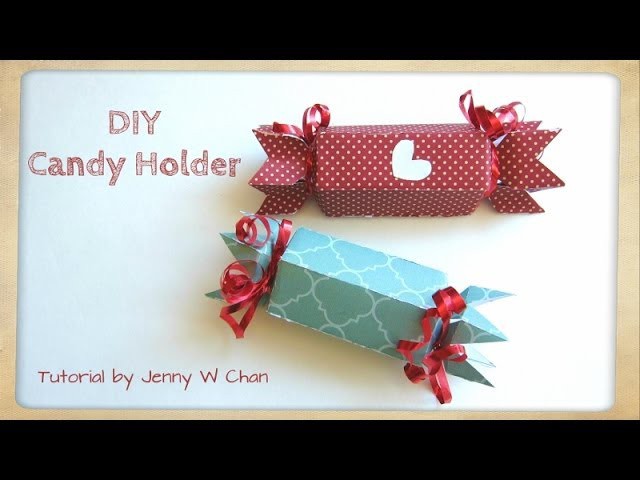 Valentine's Day Crafts - DIY Paper Candy Holder, Treat, Roll Box - Birthdays, Party Favors