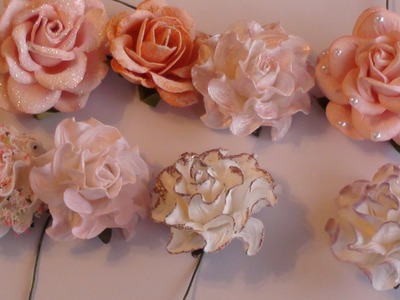 Wild Orchid Crafts- Tutorial on altering paper flowers.
