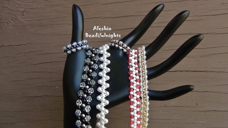Zigzag Beaded Bracelet, Anklet and Ring Tutorial