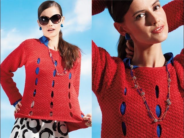 #17 Long-Sleeve Pullover, Vogue Knitting Early Fall 2014