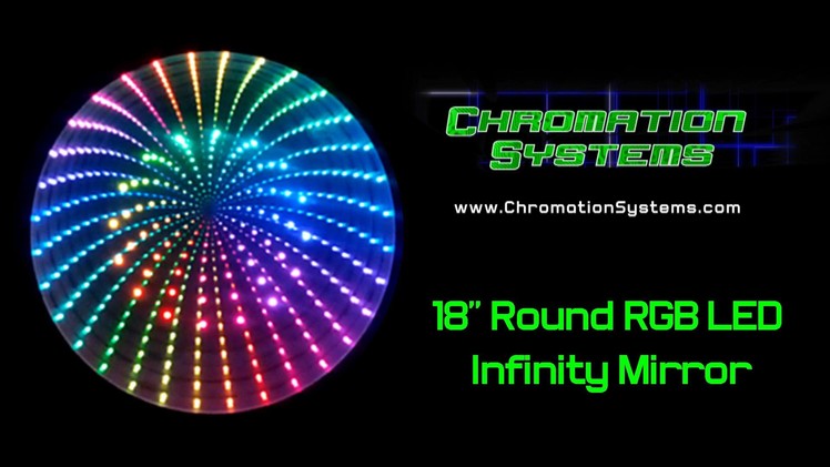 18" Round RGB LED Infinity Mirror, DIY