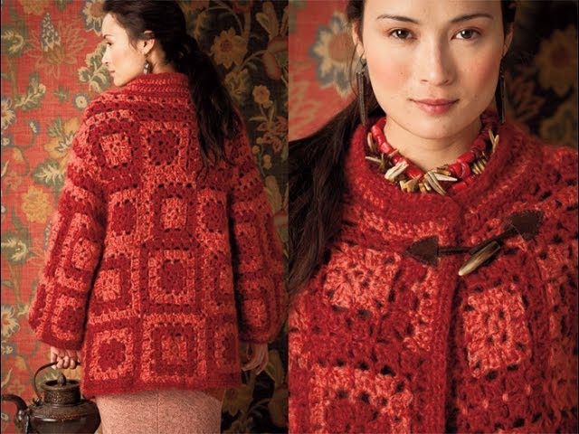 #28 Granny Square Coat, Vogue Knitting Crochet 2012