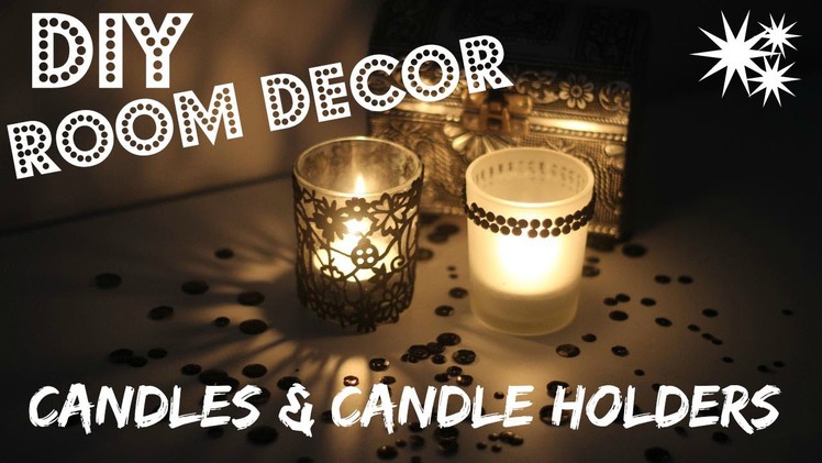 CHRISTMAS GIFT IDEAS - DIY Candles & Candle Holders | Cute Room Decor Ideas
