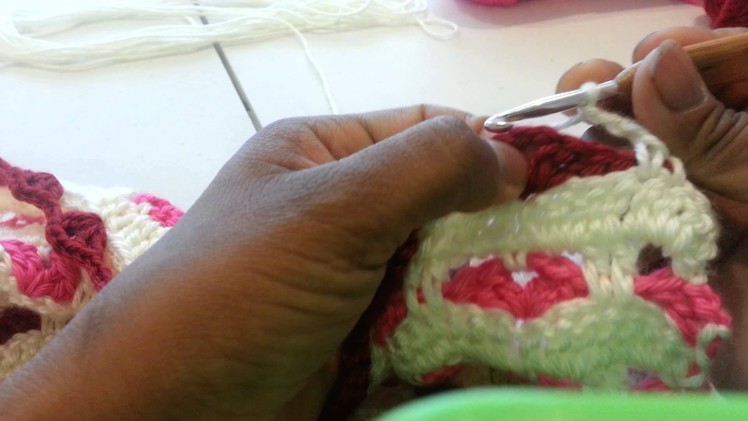 Cobija para niña tejida a crochet