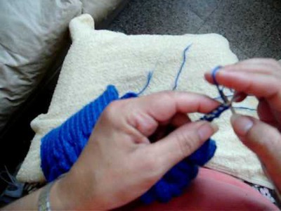 Cómo agregar puntos nuevos en un tejido a mano