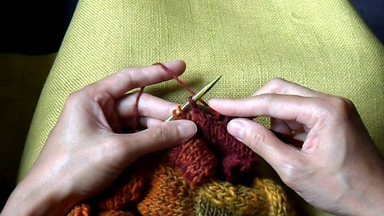 Continental knitting : forward et backward