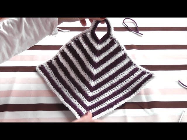 Crochet an oven cloth, DIY, Tutorial
