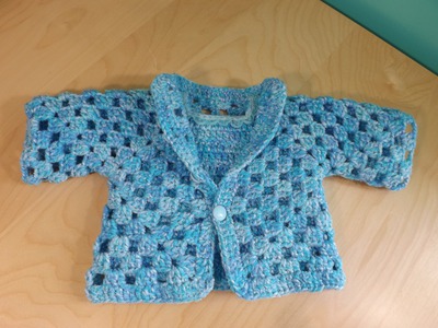 Crochet Baby Sweater Part 1 of 2