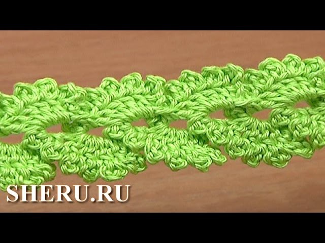 Crochet Braid Cord with Picots Урок 14 Вязание крючком